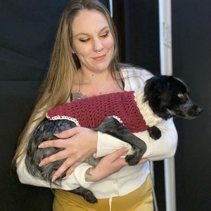 Crocheted Doggy Sweater